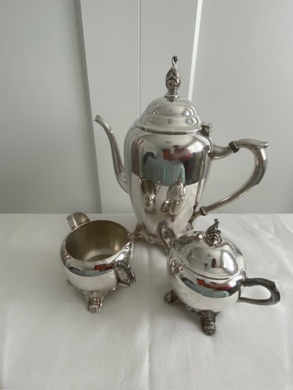 F.B. Rogers Silver Company 3-piece Silver-Plated Coffee & Tea Service Set